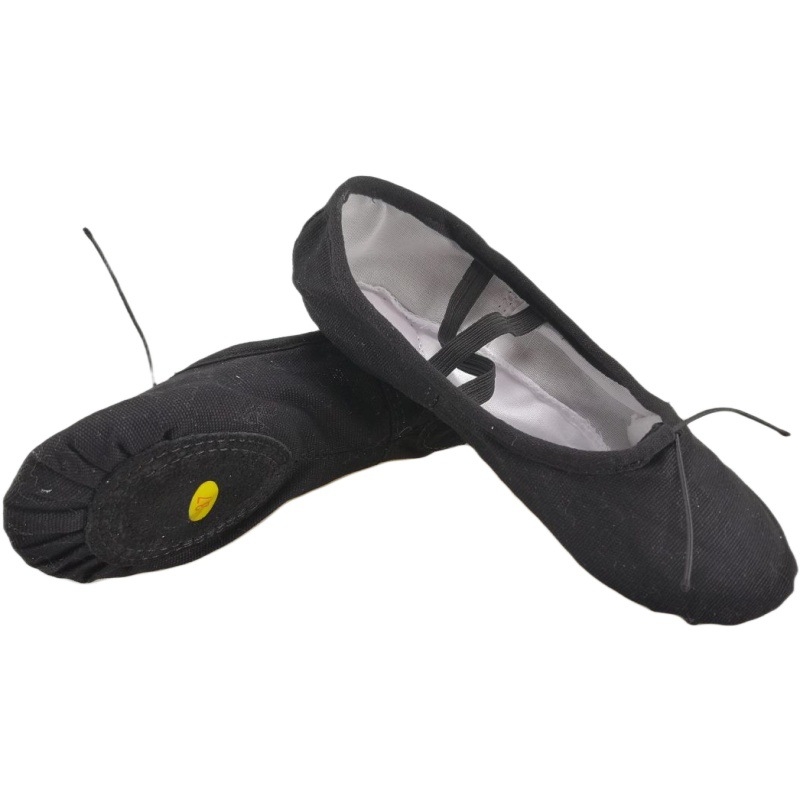 Παπούτσια Χορού για Μπαλέτο - Ελαφριά, Αναπνέοντα, Άνω μέρος από Βαμβάκι, Σόλα από Δέρμα Αγελάδας, Unisex