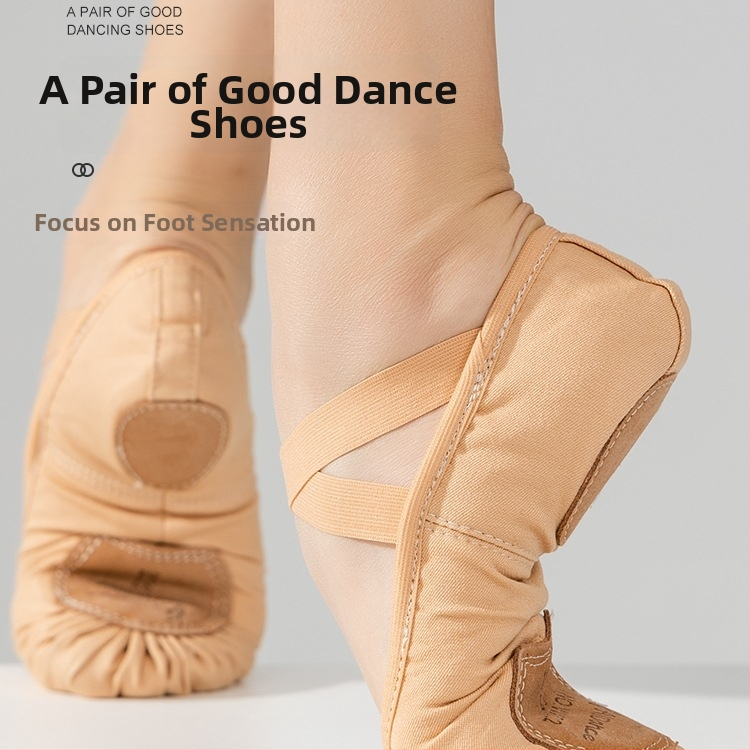 Unisex baleta kurpes ar mīkstu zoli ķīniešu klasiskajam deju stilam – baleta nodarbības bērniem un pieaugušajiem (Zoles materiāls: MD; Lietošana: Balets)
