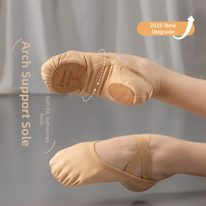 Unisex baleta kurpes ar mīkstu zoli ķīniešu klasiskajam deju stilam – baleta nodarbības bērniem un pieaugušajiem (Zoles materiāls: MD; Lietošana: Balets)