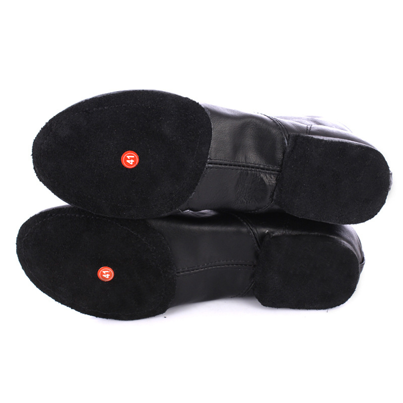 Μπαλέτίνες από δέρμα χοίρου, ψηλό επάνω μέρος, τζαζ μποτ, ελαφριά μαλακή σόλα, unisex ενήλικες, για προπόνηση μπαλέτου