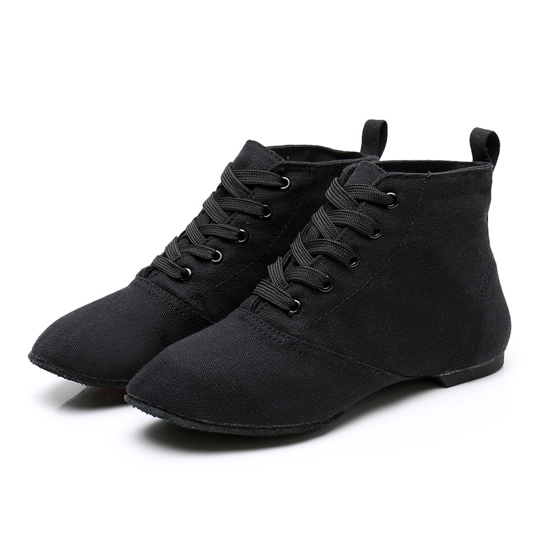 Μπαλέτίνες από δέρμα χοίρου, ψηλό επάνω μέρος, τζαζ μποτ, ελαφριά μαλακή σόλα, unisex ενήλικες, για προπόνηση μπαλέτου