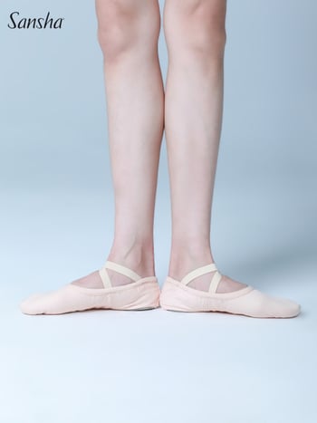 Παπούτσια χορού για μπαλέτο - Unisex για ενήλικες, Καμβάς άνω, Δερμάτινη σόλα, Διαπνέοντα, Ελαφριά