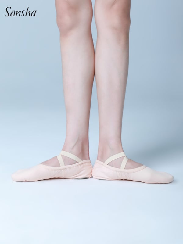 Παπούτσια χορού για μπαλέτο - Unisex για ενήλικες, Καμβάς άνω, Δερμάτινη σόλα, Διαπνέοντα, Ελαφριά