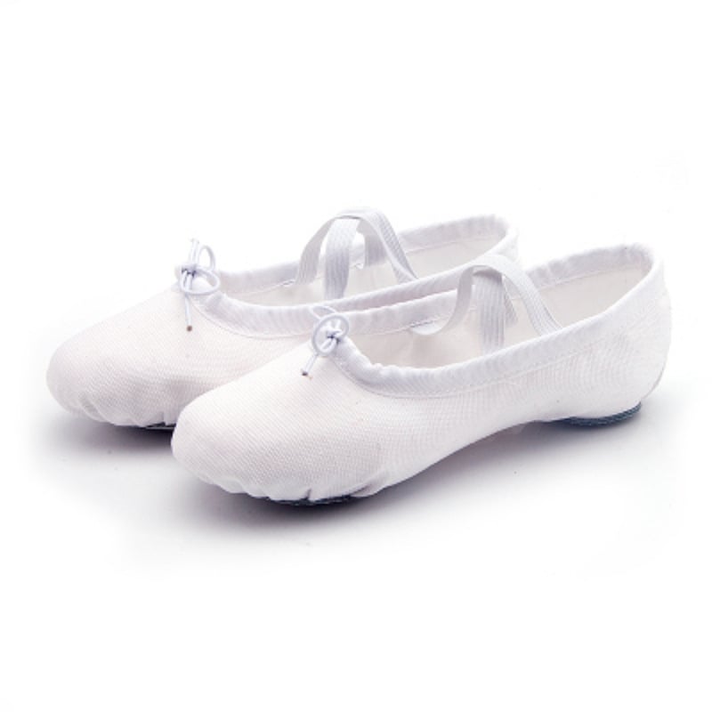 Йога обувки за танци – канвасово горно, подметка от телешка кожа, дишащи, леки, износоустойчиви; подходящи за балет, модерни танци и латин танци
