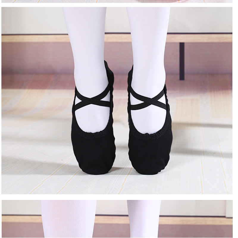 Йога обувки за танци – канвасово горно, подметка от телешка кожа, дишащи, леки, износоустойчиви; подходящи за балет, модерни танци и латин танци