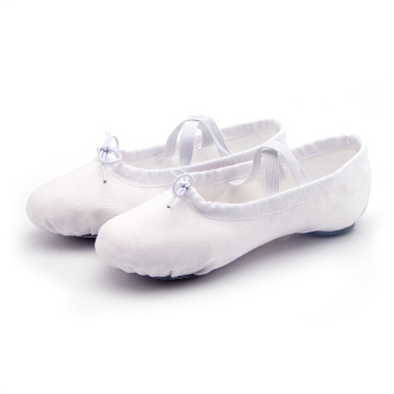Йога обувки за танци – канвасово горно, подметка от телешка кожа, дишащи, леки, износоустойчиви; подходящи за балет, модерни танци и латин танци