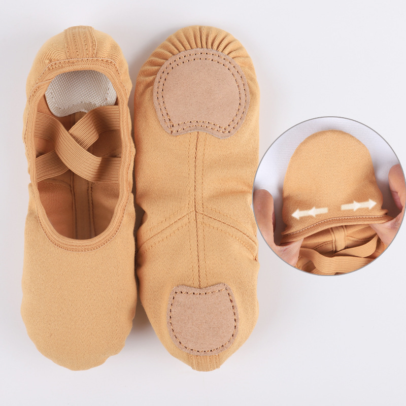 Plesne cipele – gornji dio Lycra Stretch, kožna potplata; prozračna, lagana, otporna na habanje; za balet, moderni ples i latino ples (odrasli, unisex)