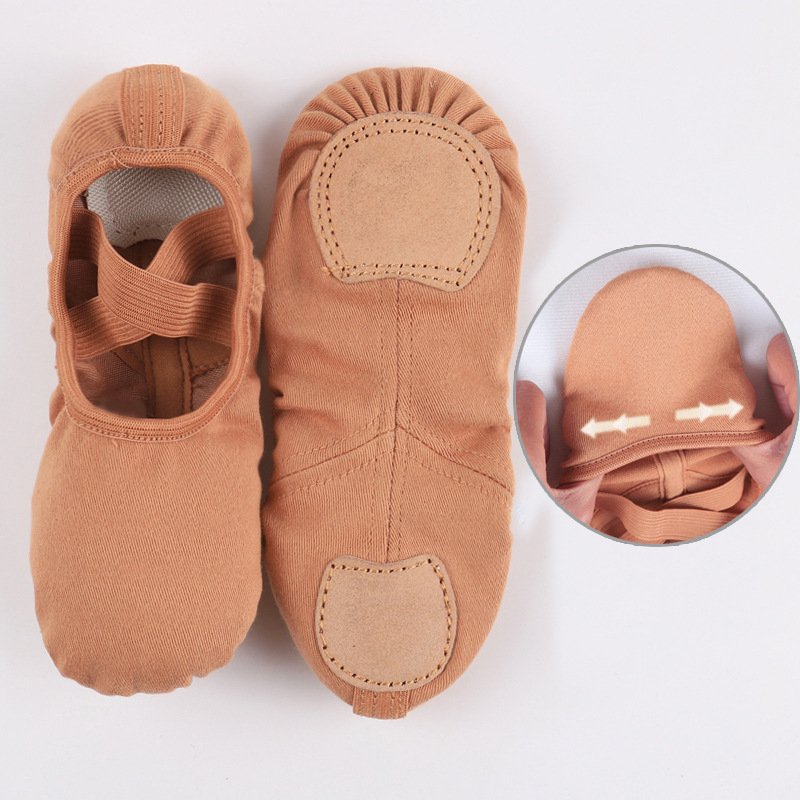 Plesne cipele – gornji dio Lycra Stretch, kožna potplata; prozračna, lagana, otporna na habanje; za balet, moderni ples i latino ples (odrasli, unisex)