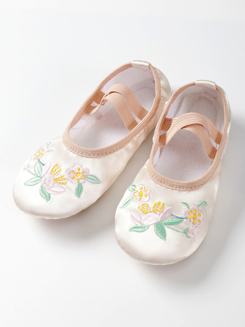 Dječje plesne tenisice za djevojčice – balet i latin, kožna potplata, prozračne, otporne na habanje, apsorpcija udara