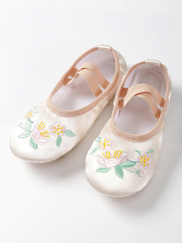 Dječje plesne tenisice za djevojčice – balet i latin, kožna potplata, prozračne, otporne na habanje, apsorpcija udara