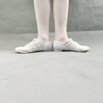 Unisex plesne cipele, niski profil, kožna potplata, gornjište od platna i pamuka, prozračne i lagane za balet i jazz za odrasle