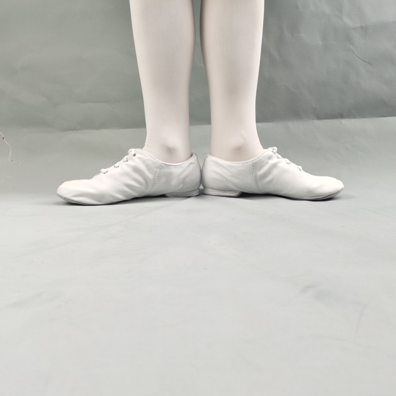 Unisex plesne cipele, niski profil, kožna potplata, gornjište od platna i pamuka, prozračne i lagane za balet i jazz za odrasle
