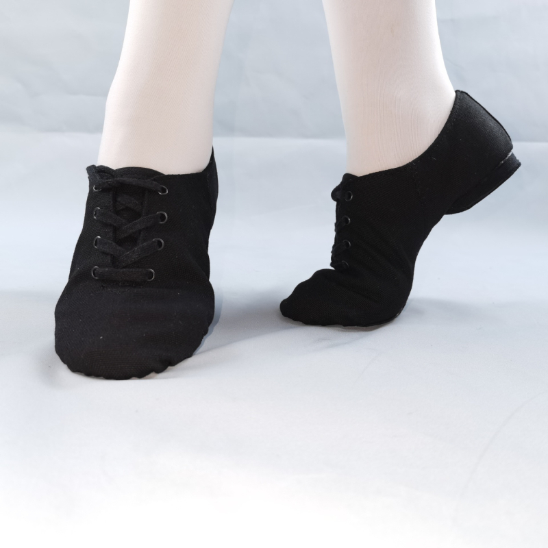 Unisex plesne cipele, niski profil, kožna potplata, gornjište od platna i pamuka, prozračne i lagane za balet i jazz za odrasle