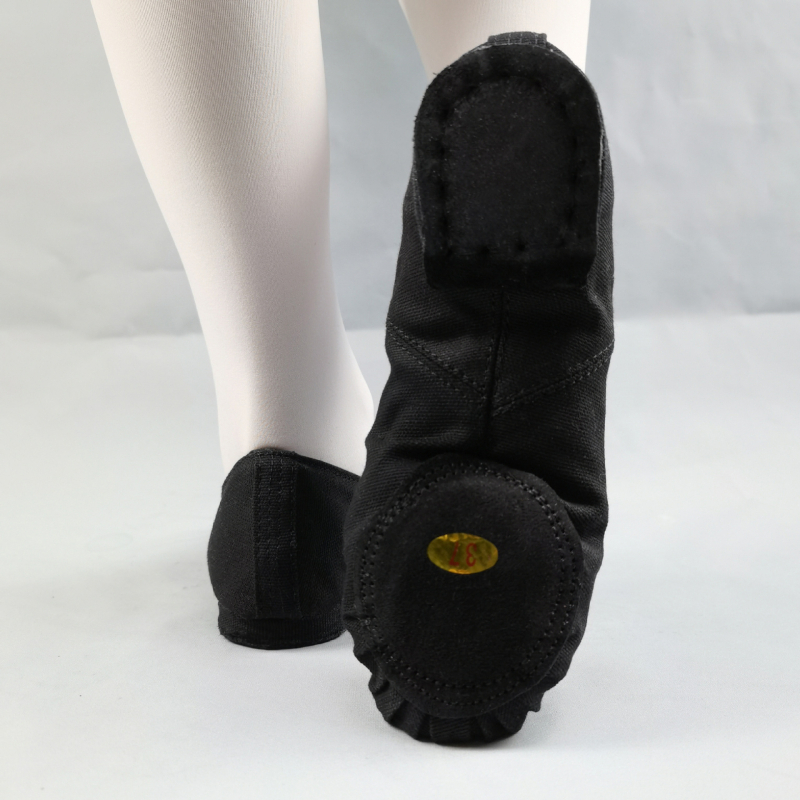 Unisex plesne cipele, niski profil, kožna potplata, gornjište od platna i pamuka, prozračne i lagane za balet i jazz za odrasle