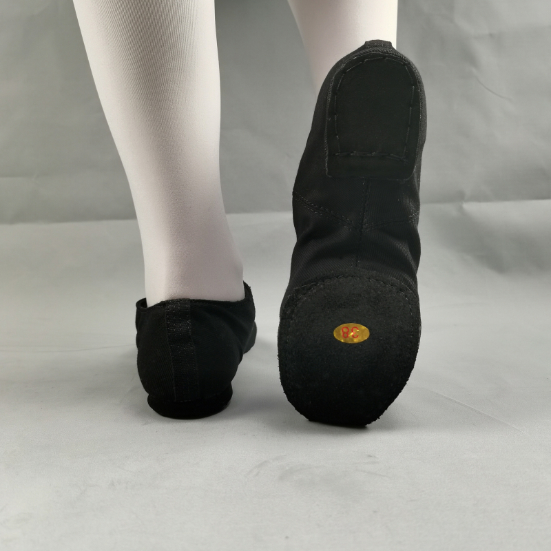 Unisex plesne cipele, niski profil, kožna potplata, gornjište od platna i pamuka, prozračne i lagane za balet i jazz za odrasle