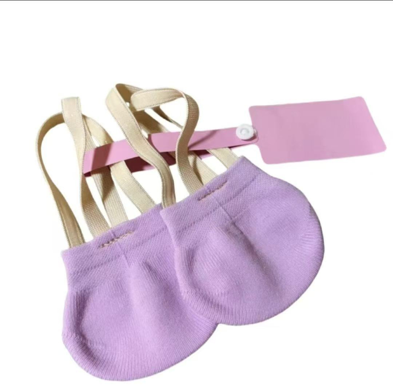 Pletena obuća za umjetničku gimnastiku s polupodlogom, mekana potplata za ples odraslih, unisex