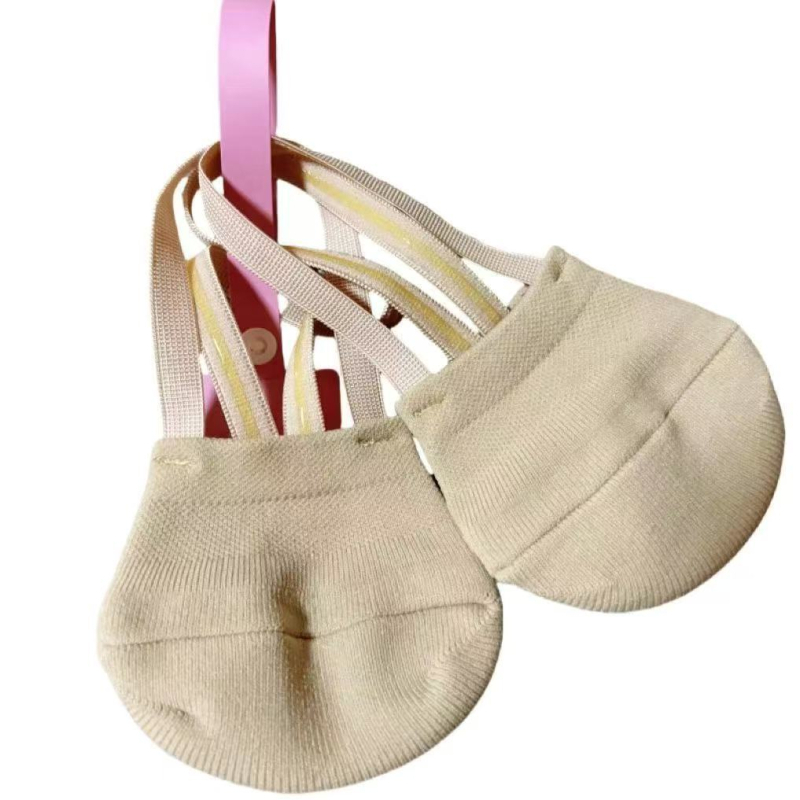 Pletena obuća za umjetničku gimnastiku s polupodlogom, mekana potplata za ples odraslih, unisex