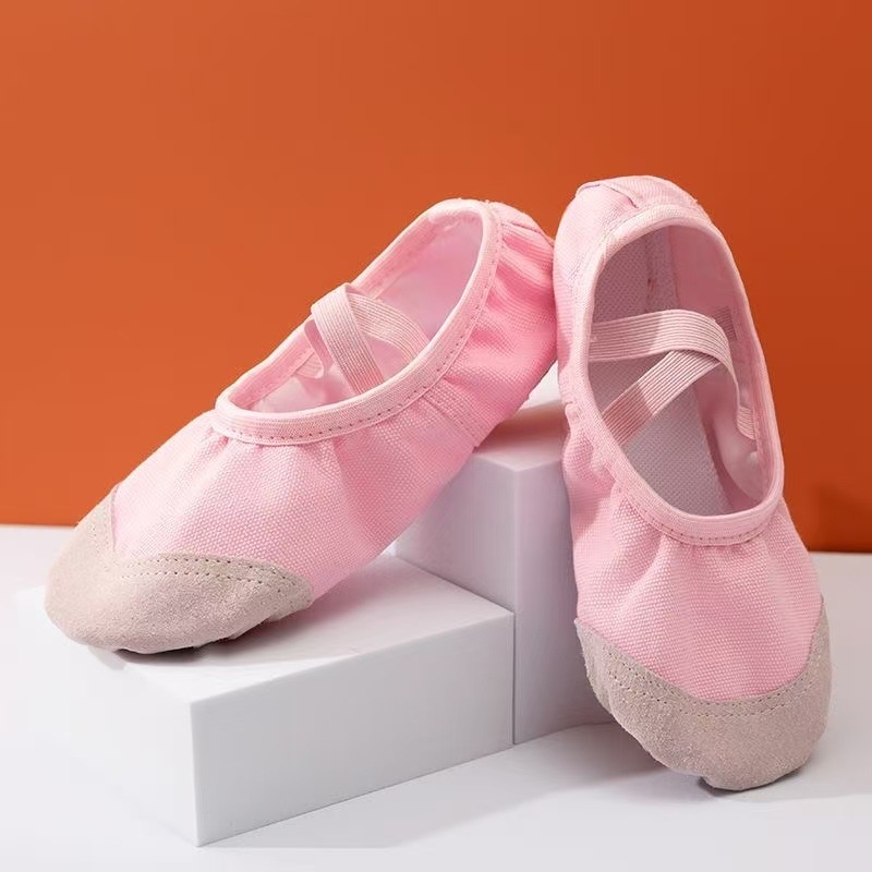 Dječje baletne cipele, kožna potplata, mekana potplata, prozračna, lagana, za balet, moderni ples i latino ples