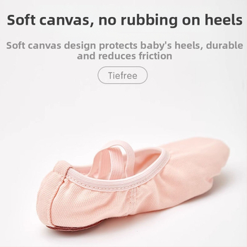 Gyerekeknek szóló táncipapucs, puha talppal, cipőfűző nélkül, macska mancsa mintázat, lélegző, csúszásmentes talp