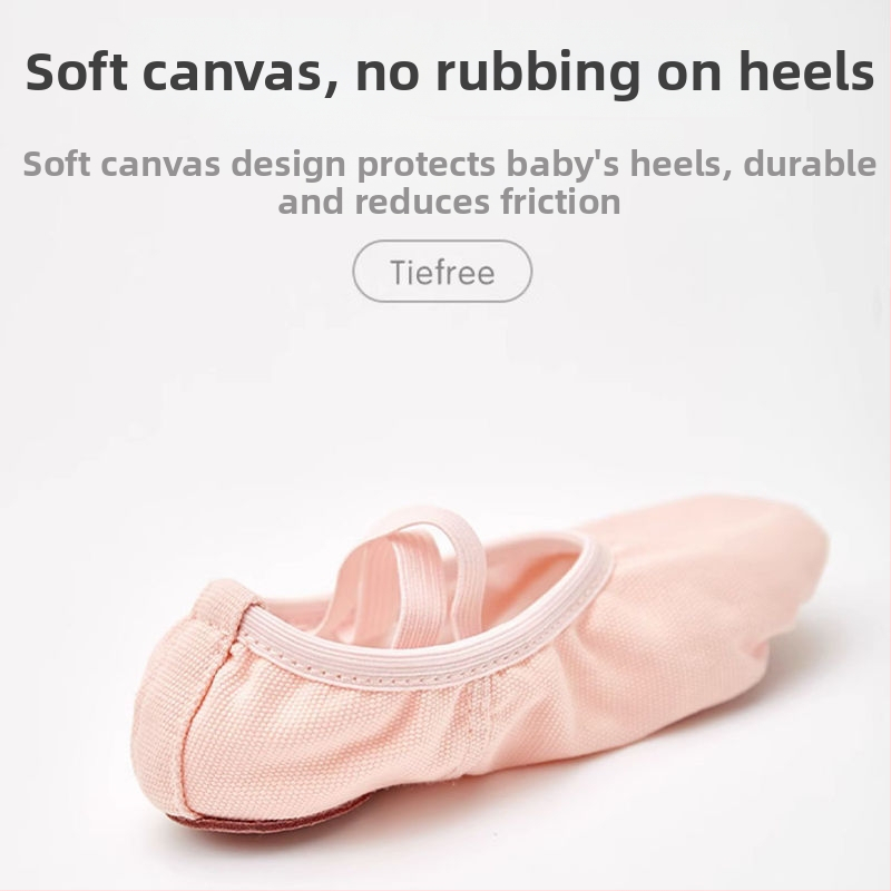 Gyerekeknek szóló táncipapucs, puha talppal, cipőfűző nélkül, macska mancsa mintázat, lélegző, csúszásmentes talp