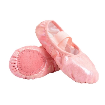 Gray Swallow Pantofi de balet pentru copii, PU Piele, Formă de labă de pisică, Talpă moale, Unisex