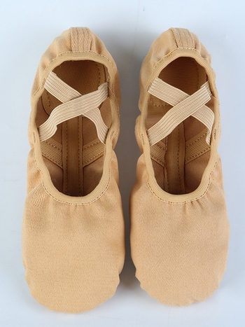 Gyerekeknek való vászon balettcipő puha talppal, macska tappancs mintával, lányoknak