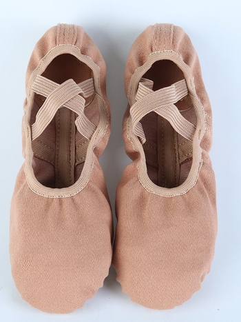 Gyerekeknek való vászon balettcipő puha talppal, macska tappancs mintával, lányoknak