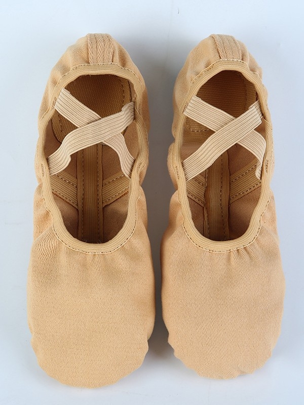 Gyerekeknek való vászon balettcipő puha talppal, macska tappancs mintával, lányoknak