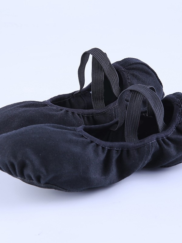 Gyerekeknek való vászon balettcipő puha talppal, macska tappancs mintával, lányoknak