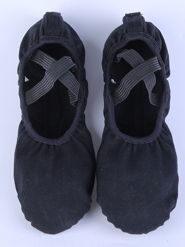 Gyerekeknek való vászon balettcipő puha talppal, macska tappancs mintával, lányoknak