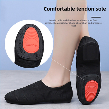 Pantofi de dans cu partea superioară din plasă, respirabili, ușori, talpă moale, pentru dansuri latino și jazz