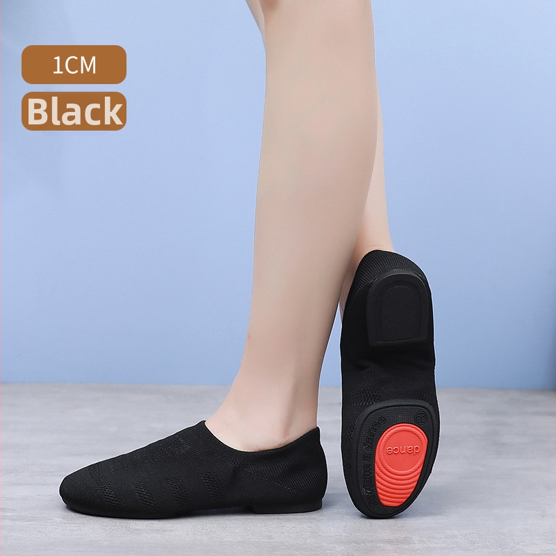 Pantofi de dans cu partea superioară din plasă, respirabili, ușori, talpă moale, pentru dansuri latino și jazz