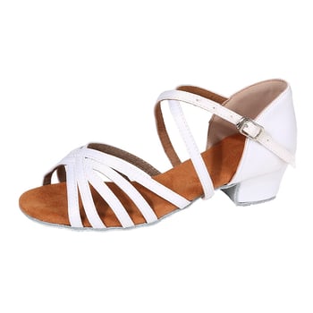 Gyerek latin tánccipő lányoknak, kezdő, középtalpas, puha talpú, gyakorló cipő minden évszakra