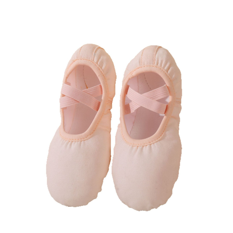 Pantofi de balet pentru copii, talpă moale, talpă din piele, vârf din bumbac, marca Yichen