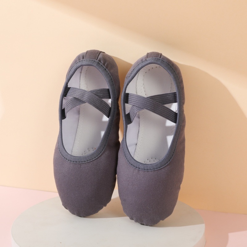 Pantofi de balet pentru copii, talpă moale, talpă din piele, vârf din bumbac, marca Yichen