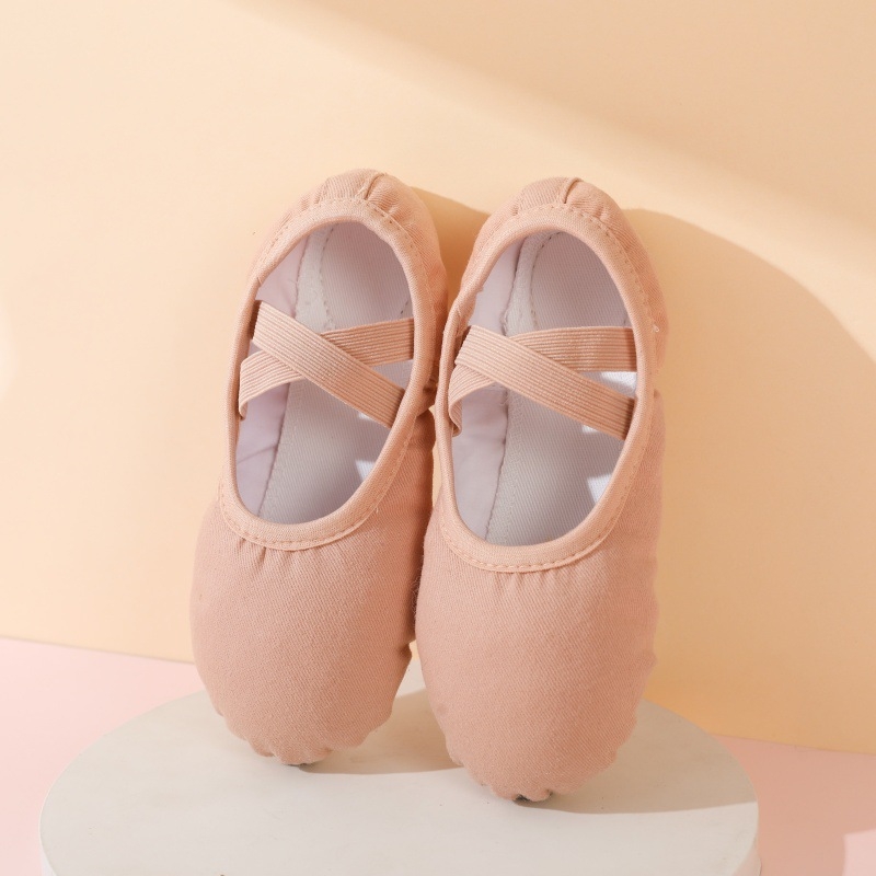 Pantofi de balet pentru copii, talpă moale, talpă din piele, vârf din bumbac, marca Yichen