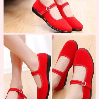 Etniniai Yangko šokių bateliai mergaitei, švelni padas, viršutinė dalis iš ultra-fine pluošto, etninio stiliaus, Pekino operai, vaikams iki 2 metų