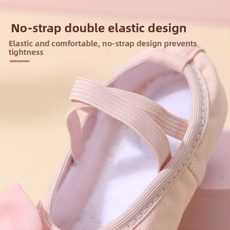 Kamengqi Vaikų Šiuolaikinių Šokių Bateliai – Drobės viršus, Laisvas stilius, Mergaitėms, 2–14 metų, Praktiniams šokių užsiėmimams