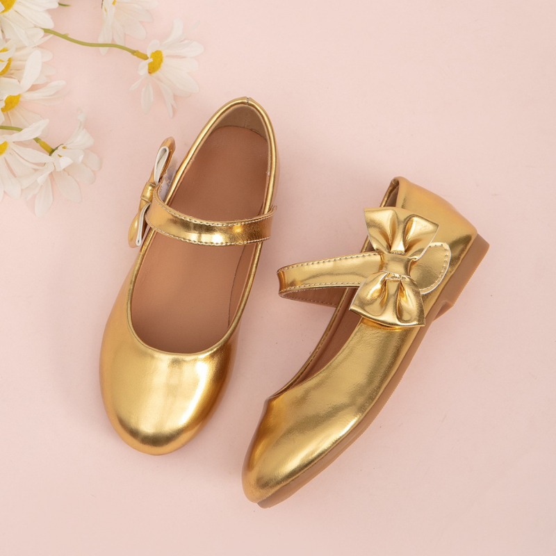 Mergaitėms princesės bateliai, dirbtinio PU viršus, minkšta padas, kaspinėlis, 7–12 metų, moteriškas, šokių bateliai