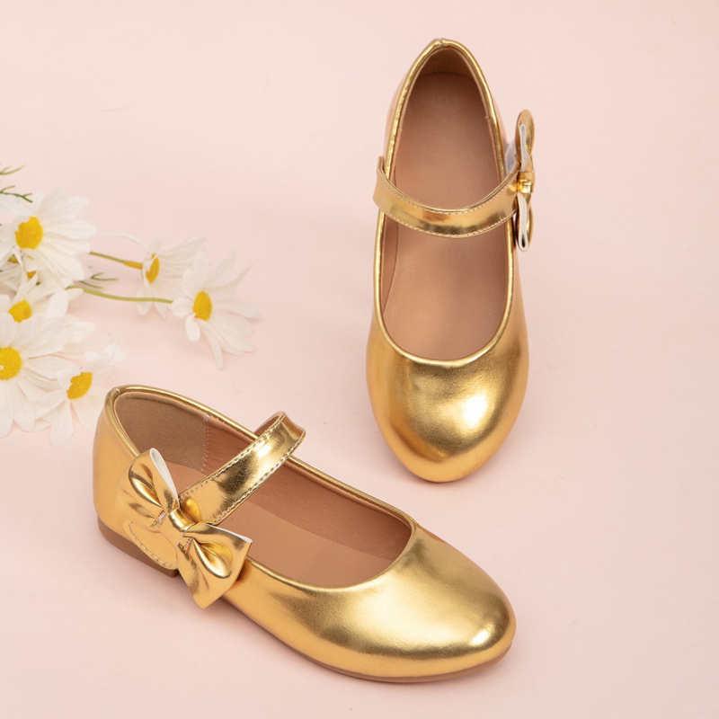 Mergaitėms princesės bateliai, dirbtinio PU viršus, minkšta padas, kaspinėlis, 7–12 metų, moteriškas, šokių bateliai