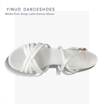 Παπούτσια λατινικού χορού για κορίτσια, αντιολισθητικά, ελαφριά, διαπνέοντα, τεχνητό δέρμα