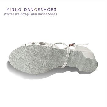 Παπούτσια λατινικού χορού για κορίτσια, αντιολισθητικά, ελαφριά, διαπνέοντα, τεχνητό δέρμα