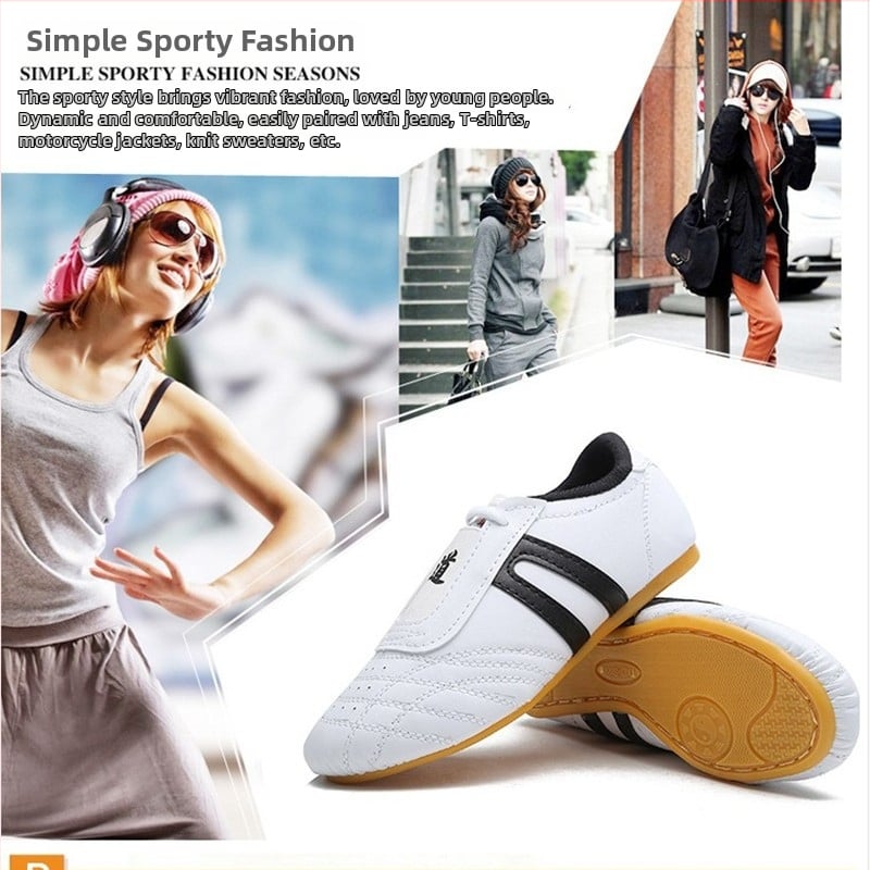 Παπούτσια Ταεκβοντό για ενήλικες, άνδρες, γυναίκες και παιδιά – διαπνοή, PU επάνω μέρος, νάιλον επένδυση, καουτσούκ σόλα, unisex