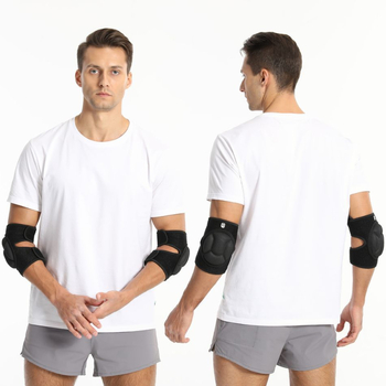 Kojų alkūnių apsauga sportui – poliesterio pluoštas; alkūnių apsauga; tinkama taktiniam slinkimui, šokiui ir kamuolių žaidimams; pakuotė: 100 vnt