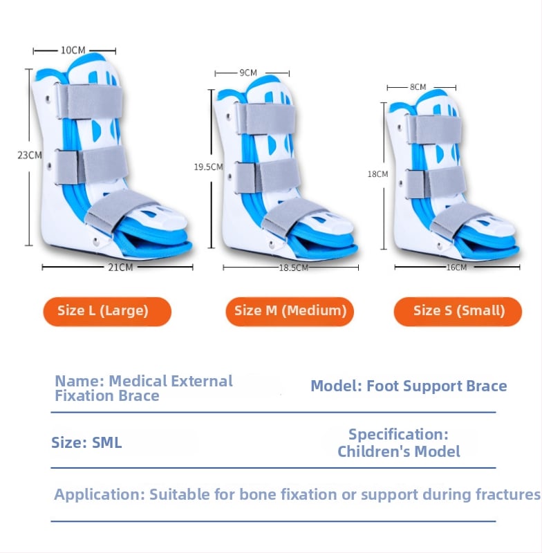 Παιδικός νάρθηκας αστραγάλου – υποστήριξη σε διάστρεμμα, διόρθωση βαλγού, PP υλικό
