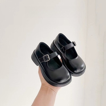 Dječje kožne Mary Jane cipele za djevojčice sa Velcro kopčom, gornji dio Microfiber kože, kožna podstava, PU uložak, gumeni potplat — Conti cat