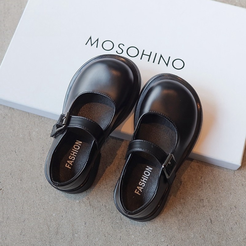 Dječje kožne Mary Jane cipele za djevojčice sa Velcro kopčom, gornji dio Microfiber kože, kožna podstava, PU uložak, gumeni potplat — Conti cat