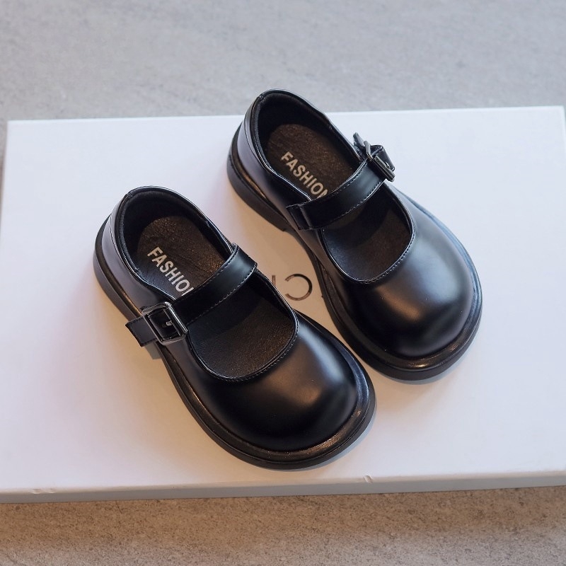 Dječje kožne Mary Jane cipele za djevojčice sa Velcro kopčom, gornji dio Microfiber kože, kožna podstava, PU uložak, gumeni potplat — Conti cat