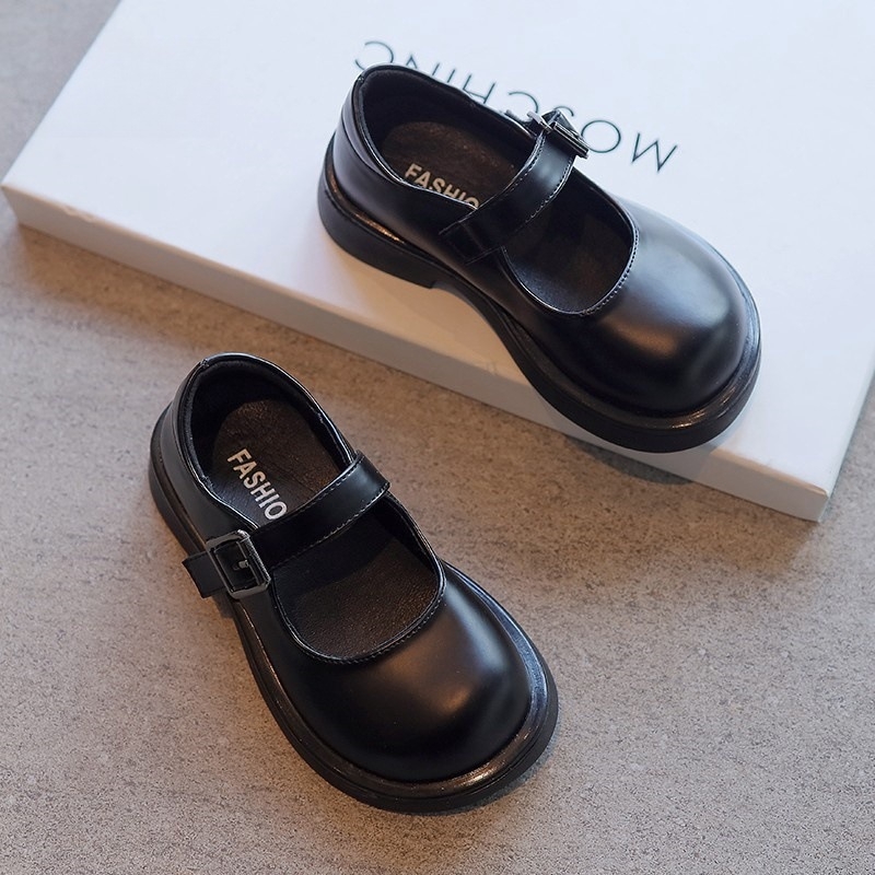 Dječje kožne Mary Jane cipele za djevojčice sa Velcro kopčom, gornji dio Microfiber kože, kožna podstava, PU uložak, gumeni potplat — Conti cat