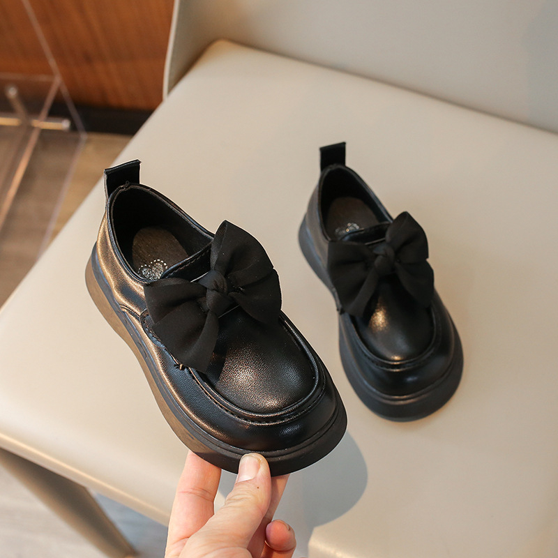 Dječje PU kožne loaferice, prozračne, s Velcro zatvaranjem, jednobojne, princes stil